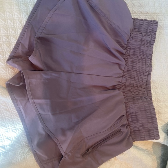 Three Pairs Bundle of Becca Size Small lined silky shorts with zip pocket. 💜🤎 - Picture 5 of 8